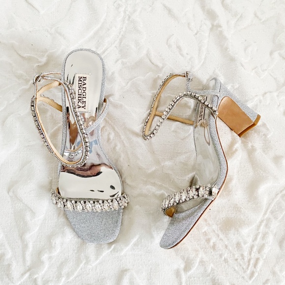 Badgley Mischka Marilee Block Heels Size 8 $235 - Picture 3 of 7